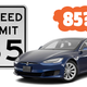 Image for article titled Test Confirms A Tesla Can Be Fooled Into Speeding In A Hilariously Dumb Way
